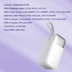 LDINIO 50000mAh Power Bank PQ50 - Image 2